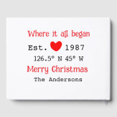 Seehaus wird gemietet. Datum Jahr benutzerdefinier Gästebuch (Rückseite)