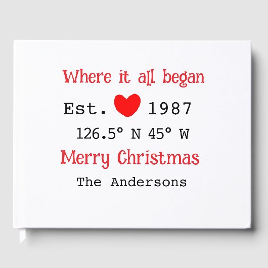 Seehaus wird gemietet. Datum Jahr benutzerdefinier Gästebuch (Vorderseite)