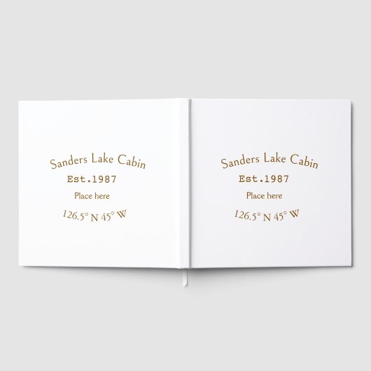 Seehaus wird gemietet. Datum Jahr benutzerdefinier Gästebuch (Voll)