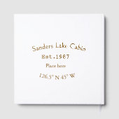 Seehaus wird gemietet. Datum Jahr benutzerdefinier Gästebuch (Rückseite)