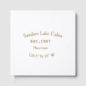 Seehaus wird gemietet. Datum Jahr benutzerdefinier Gästebuch (Vorderseite)