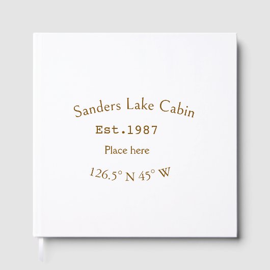 Seehaus wird gemietet. Datum Jahr benutzerdefinier Gästebuch (Vorderseite)