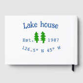 Seehaus wird gemietet. Datum Jahr benutzerdefinier Gästebuch (Rückseite)