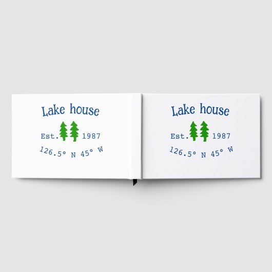 Seehaus wird gemietet. Datum Jahr benutzerdefinier Gästebuch (Voll)