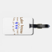 Seehaus wird gemietet. Datum Jahr benutzerdefinier Gepäckanhänger (Rückseite horizontal)