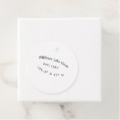 Seehaus wird gemietet. Datum Jahr benutzerdefinier Geschenkanhänger (Beispiel)