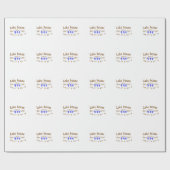 Seehaus wird gemietet. Datum Jahr benutzerdefinier Geschenkpapier (Flach)