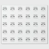 Seehaus wird gemietet. Datum Jahr benutzerdefinier Geschenkpapier (Flach)