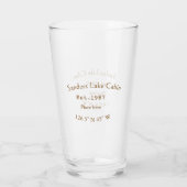 Seehaus wird gemietet. Datum Jahr benutzerdefinier Glas (Rückseite)