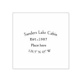 Seehaus wird gemietet. Datum Jahr benutzerdefinier Gummistempel (Prägung)