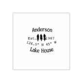 Seehaus wird gemietet. Datum Jahr benutzerdefinier Gummistempel (Prägung)