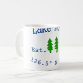 Seehaus wird gemietet. Datum Jahr benutzerdefinier Kaffeetasse (Vorderseite Links)