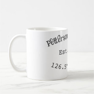 Seehaus wird gemietet. Datum Jahr benutzerdefinier Kaffeetasse