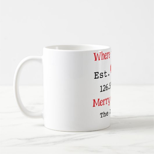 Seehaus wird gemietet. Datum Jahr benutzerdefinier Kaffeetasse (Links)