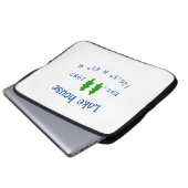Seehaus wird gemietet. Datum Jahr benutzerdefinier Laptopschutzhülle (Vorne Knopf)