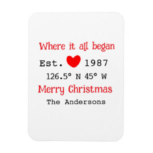 Seehaus wird gemietet. Datum Jahr benutzerdefinier Magnet