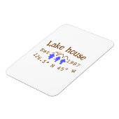 Seehaus wird gemietet. Datum Jahr benutzerdefinier Magnet (Linke Seite)