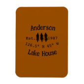 Seehaus wird gemietet. Datum Jahr benutzerdefinier Magnet (Vertikal)