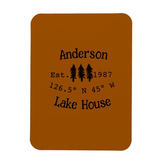 Seehaus wird gemietet. Datum Jahr benutzerdefinier Magnet (Vertikal)