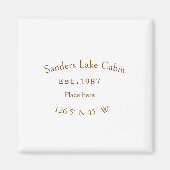 Seehaus wird gemietet. Datum Jahr benutzerdefinier Magnet (Vorne)