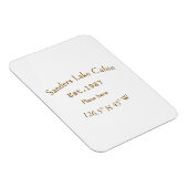 Seehaus wird gemietet. Datum Jahr benutzerdefinier Magnet (Rechte Seite)