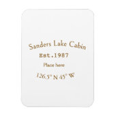 Seehaus wird gemietet. Datum Jahr benutzerdefinier Magnet (Vertikal)