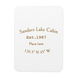 Seehaus wird gemietet. Datum Jahr benutzerdefinier Magnet