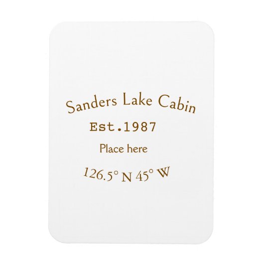 Seehaus wird gemietet. Datum Jahr benutzerdefinier Magnet (Vertikal)