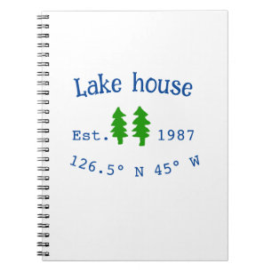 Seehaus wird gemietet. Datum Jahr benutzerdefinier Notizblock