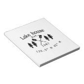 Seehaus wird gemietet. Datum Jahr benutzerdefinier Notizblock (angewinkelt)