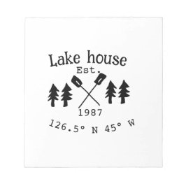 Seehaus wird gemietet. Datum Jahr benutzerdefinier Notizblock