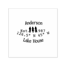 Seehaus wird gemietet. Datum Jahr benutzerdefinier Permastempel