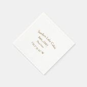 Seehaus wird gemietet. Datum Jahr benutzerdefinier Serviette (Ecke)