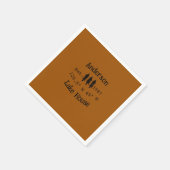 Seehaus wird gemietet. Datum Jahr benutzerdefinier Serviette (Ecke)