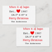 Seehaus wird gemietet. Datum Jahr benutzerdefinier Visitenkarte (Vorne/Hinten)