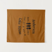 Seehaus wird gemietet. Datum Jahr benutzerdefinier Wandteppich (Vorderseite (Horizontal))