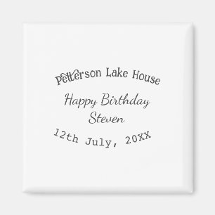 Seehäuschen Strand Alles Gute zum Geburtstag Name Magnet