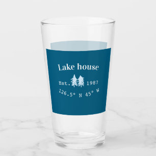 Seehäuschen usw. Datum Jahr benutzerdefinierte Koo Glas