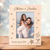 Seehecht- und Perlmuscheln-12x18 Geätzte Rahmen