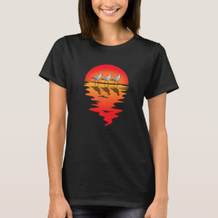 Seehechtbestände Vintager Sunset Seabird Hafen A T-Shirt