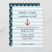 Seehochzeitseinladung Einladung (Vorne/Hinten)