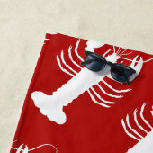 Seehummer-Muster Strandtuch (Beispiel)