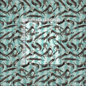 Seehunde blau stoff (Kachel)