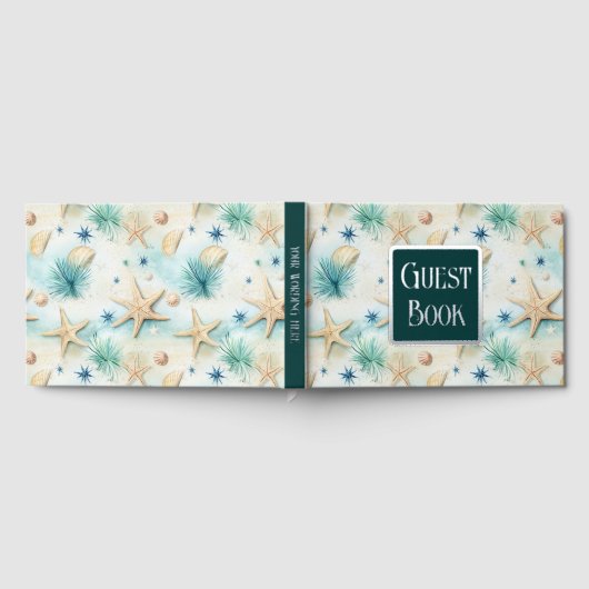 Seeigel aus Seebarsch, pastellfarben Gästebuch (Voll)