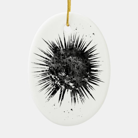 Seeigel Keramik Ornament (Vorne)