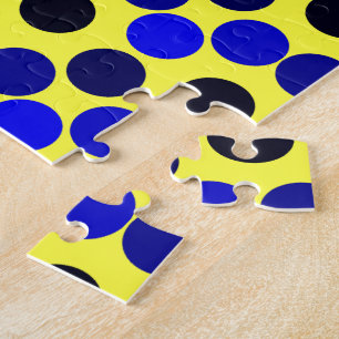Seeing Dots Black and Blue PUZZLE