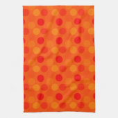 Seeing Dots Orange Küchentücher (Vertikal)
