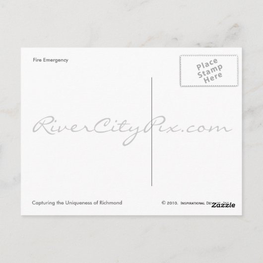 Seeing Red Postkarte (Rückseite)