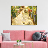 Seeing the Sail, 1896 von Joaquin Sorolla Leinwanddruck (Insitu (Wohnzimmer))