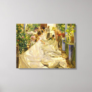 Seeing the Sail, 1896 von Joaquin Sorolla Leinwanddruck